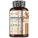 Ashwagandha Orgánica 1815mg 180 Cápsulas Vegano - Suministro para 2 Meses de Ashwagandha...