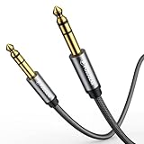 POSUGEAR Cable Jack 6.3 Estereo 2M, Profesional Cable Audio Jack 6.35mm a 6.35mm Macho...