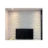 LICHAO Paneles de pared de espuma de ladrillo Simulación Piedra Tiles Blancos BRICOLAJE...