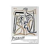 Extracto Picasso línea pósteres e impresiones, retrato retro arte salón decoración...