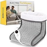 MONHOUSE Calientapiés Eléctrico - Calentador de Pies Fríos para el Hogar y la Oficina -...