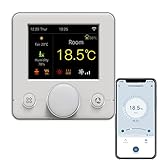 Qiumi RGB colorido LCD pantalla Inteligente WiFi Termostato de agua funciona con Alexa...