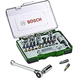 Bosch Professional 2607017160 - Pack Unidades para atornillar, con Llave de carraca,...