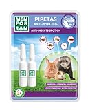 MENFORSAN Pipetas Anti-Insectos para roedores, Conejos y Hurones, con Margosa, geraniol y...