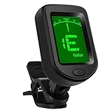 Alfresco Afinador De Guitarra Clip On, Afinadores Digitales De Accesorios Guitarra Con...