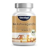 Ashwagandha ecológica - Withania somnifera con 1980mg por dosis diaria - 180 cápsulas -...