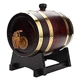 Jadeshay Oak Barrel - Vintage Oak Wine Dispenser para Bebidas de licores de Vino 1.5L / 3L...