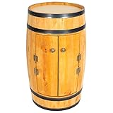 Barril de madera con puertas, gabinete de 80 cm de alta bebida | estante de vino