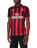 PUMA AC Milan Temporada 2020/21-HOME Shirt Replica SS with Sponsor Logo Camiseta Primera...