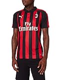 PUMA AC Milan Temporada 2020/21-HOME Shirt Replica SS with Sponsor Logo Camiseta Primera...