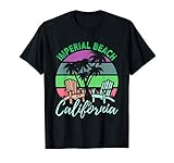 Imperial Beach California Pastel Retro Vintage Sunset Gift Camiseta