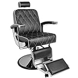 GABBIANO IMPERIAL - Silla de peluquería (hidráulica), color negro