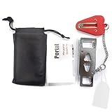 Cerradura de puerta portátil compatible, cerradura de viaje, adecuado para la familia,...