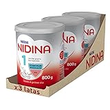 Nestlé NIDINA 1 Leche en polvo para bebés lactantes de hasta 6 meses. Pack de 3 botes...
