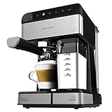 Cecotec Cafetera Semiautomatica Power Instant-ccino 20 Touch Serie Nera. 1350 W, 20 Bares...
