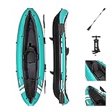 Bestway Sistema de Kayak Hydroforce Ventura, Sistema de Barco Inflable con Bomba de Mano,...