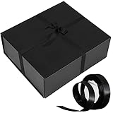 Caja de Regalo Grande Caja de Regalo Magnética Negra con Tapa Cajas de Cartón para...