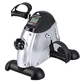EVOLAND Mini Bicicleta de Piso Pedal Estático Portátil Máquinas de Piernas LCD...