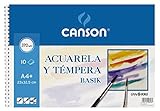 Canson Acuarela Basik , Ã�lbum Espiral, A4+ (23x32,5 cm) 10 Hojas, 370g