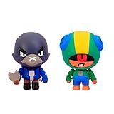 Bizak Brawl Stars Figura de Acción Pack de 2 en Caja - Crow Leon. Figuras del Juego...