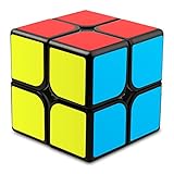 JOPHEK Cubo Mágico, 2x2 Cubo Adhesivo Negro Cubo de Velocidad Original Cubo de...