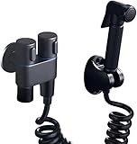 Bidet Ducha de mano Inodoro Baño Bidet Doble manija Agua fría Bidet Rociador Kit de...