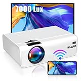 WiMiUS 7000 Lúmenes Proyector WiFi Portátil Full HD 1080P Soporta Mini Proyector LED...