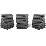 AcousPanel Espuma Acústica Pack 24 Paneles Sin Comprimir de 30x30x4cm Gris Antracita....