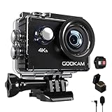 GOOKAM Cámara Deportiva 4K WiFi 20MP Ultra HD Cámara Acción Sumergible 40M Camaras...