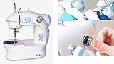 Jocca - Máquina de coser portátil | Máquina de coser pequeña | Fácil de usar | Doble...