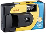Kodak SUC Daylight 39 800ISO - Cámara analógica desechable, Color Amarillo y Azul