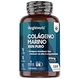 ColÃ¡geno Hidrolizado Marino Dosis Alta de 1170 mg 120 CÃ¡psulas | 100% PÃ©ptidos...