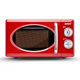 SOGO SS-890 microondas Sin Grill Estilo Retro Vintage, de instalación libre y capacidad...