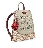 Anekke | Mochila de Rafia Naturaleza | Moderno, Casual y a la Moda | Accesorios y...