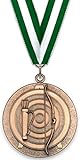 Emblemarket - Medalla de Metal Personalizable - Tiro con Arco - Color Bronce - 6,4cm -...