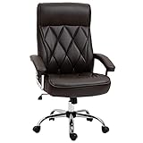 Vinsetto Silla de Oficina Ergonómica Silla Cómoda para Ordenador Giratoria y Basculante...