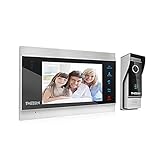 TMEZON Videoportero Timbre Video Sistema Intercomunicador, Monitor 1080P 7 zoll y Timbre...