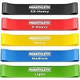 Panathletic Bandas Elasticas Fitness, Set de 5 Gomas – 5 Niveles de Resistencia, Guía...