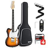 Donner Kit Guitarra Eléctrica Tamaño Completo Guitarra Electrica Telecaster 39 Pulgadas...