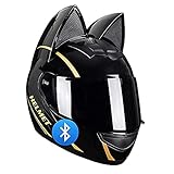 BGMKE Casco Integrado Bluetooth Moto Modular Abatible Casco Integrales con Visera Hombres...