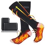 Flintronic Calcetines Calefactables para Hombre y Mujer de 4000 mAh, Calcetines...