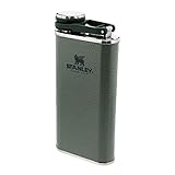 Stanley Classic Wide Mouth Flask 0.23L / 8OZ Hammertone Green with Never-Lose Cap –...