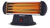 Orbegozo BP 0204 - Estufa de cuarzo, 3 niveles de potencia, calor instantáneo, sistema...