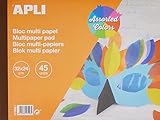 APLI 17596 - Bloc papeles surtidos 32 x 24 cm 45 hojas