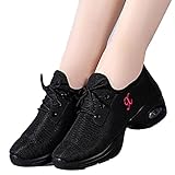 DHFMNLS Zapatos Baile Latino para Mujer Comodos Transpirable Slip On Zapatillas Jazz...