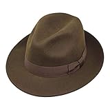 Borges & Scott Swift - Fedora - Ligero - 100% Fieltro de Lana - Plegable para Viajar -...