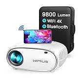 Proyector 5G WiFi Bluetooth 9800 Lúmenes Full HD 1080P WiMiUS Proyector 4K Soporte Ajuste...