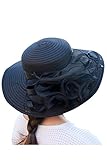 Zonsaoja La Mujer del Kentucky Derby Sombrero Vestido Elegante Iglesia Iglesia Sol Editor...