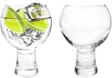 Ginsanity - Copa de cóctel (540 ml, 540 ml), diseño de globo de vino