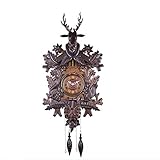 EVSER Reloj de Pared/Reloj Decorativos Antiguo Reloj de Cuco Reloj de Pared de Cuarzo Deer...